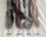 Becken Double Color Matching Frill Twist Knit Muffler