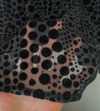 Seldin Velvet See-Through Dot Blouse