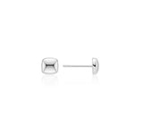 H Edition Silver Pillow Earrings