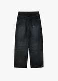 DESTROYED WASHING DENIM PANTS