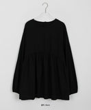 Kotsumi Pintuck Button Blouse