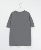 [unisex] Met Star Printing Over Short Sleeve Tee