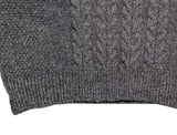 Mora cable long V knit