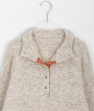 Lodge Half Open Bokashi Wool Knit