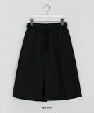 [unisex] Rald Nylon Banding Crop Bermuda Pants