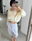 LIGHT SHIRRING JUMPER