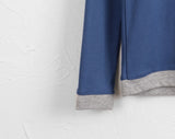 Arts Color Matching Layered All-in-one Crop Long Sleeve T-Shirt