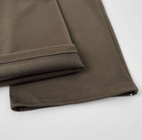 Two-way brushed pintuck long wide jogger high quality pants