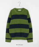 [unisex] Sunoi Stripe Over Knit