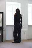 Hark eyelet denim pants