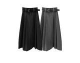 Deer long pleats skirt