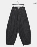 Onni Embroidered Balloon Wide Denim Long Pants
