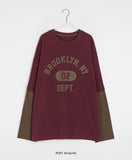 [unisex] Clean Layered Color Matching Over Long Sleeve Tee
