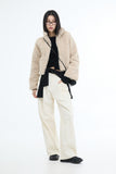 Vient Unbalanced Shirring Cardigan
