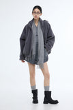 Popcorn shearling brushed banding shorts
