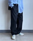 Velcro belt wide slacks