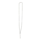 vintage silver stick necklace