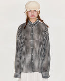 Lloyd wrinkle over check shirt