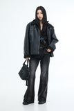 Ranby shearling buckle leather jacket