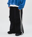 Triple Tape Nylon Parachute Pants