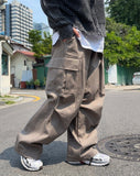 Hito pintuck cargo pants
