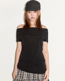Lux off-shoulder T-shirt