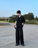 Siven two-tuck wide slacks