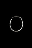 silver pearl necklace - B