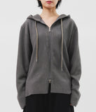 Lap Knitted Zip Hoodie