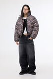Carson leopard padded jacket