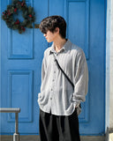 Net overfit collar shirt