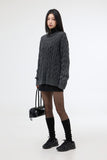 Davin pigment cable sweater