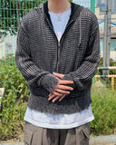 Pico Grunge Mesh Hooded Zip-Up