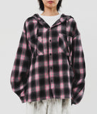 Taker Check Hooded Shirt