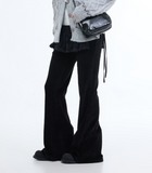 Flon velvet flare brushed lounge pants