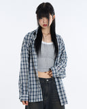 Beat over nerd check shirt