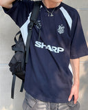 Block overfit short sleeve tee