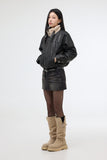 Poure Fur Leather Jacket