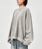 Tan Washed Box Sweatshirt