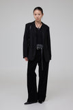 Velour wide trousers