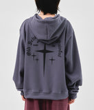 Cross Waffled Hooded Zip Up