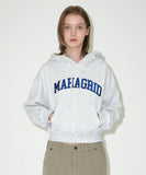 VARSITY LOGO CROP HOODIE