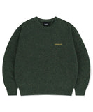 BASIC LOGO NEP KNIT SWEATER