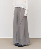 (W) Lighting Stitch Long Skirt