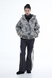 Donald camouflage fleece shearling jacket