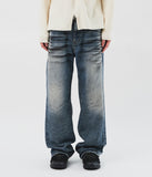 Flare Embo Washed Jeans