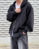 Poi two-way hooded zip-up