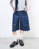 Tomboy non-fade indigo denim shorts