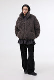 Kaya High-Neck Shearling Jacket