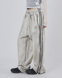 Dirty wall banding track pants